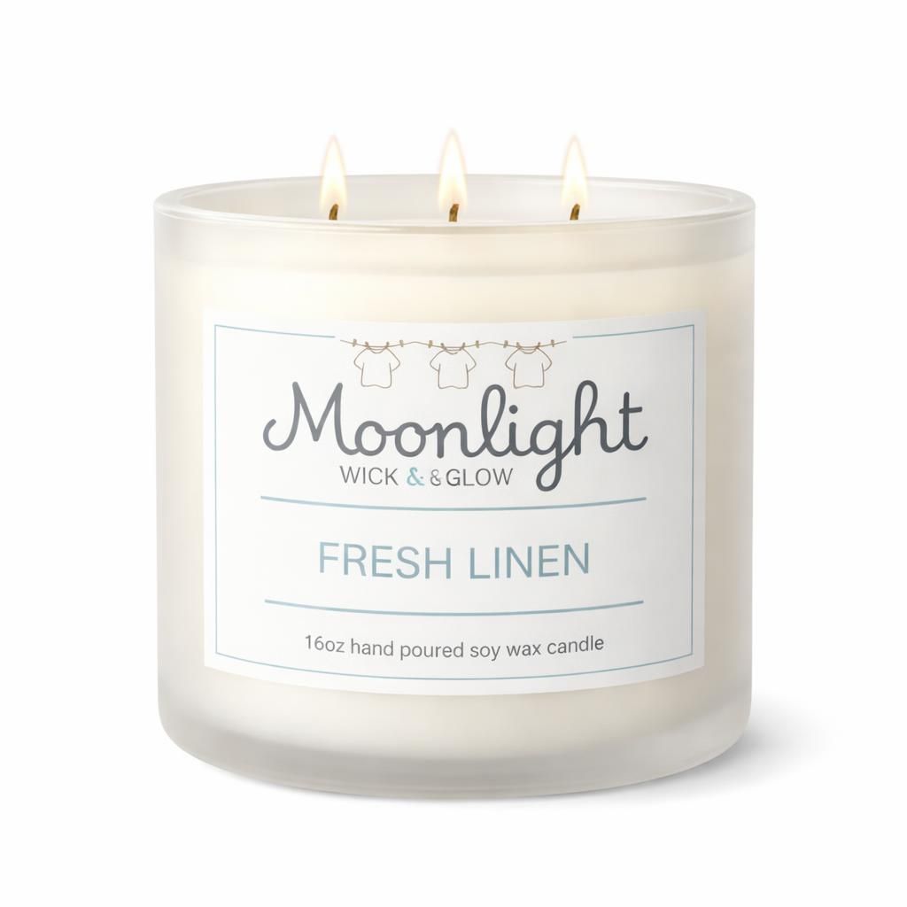 Fresh Linen Candle: Crisp Comfort in Every Glow