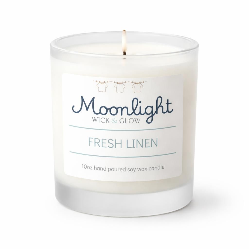 Fresh Linen Candle: Crisp Comfort in Every Glow
