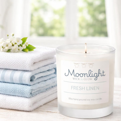 Fresh Linen Candle: Crisp Comfort in Every Glow